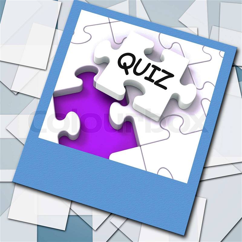 Quiz Photo Meaning Online Exam Or Challenge Questions, stock photo