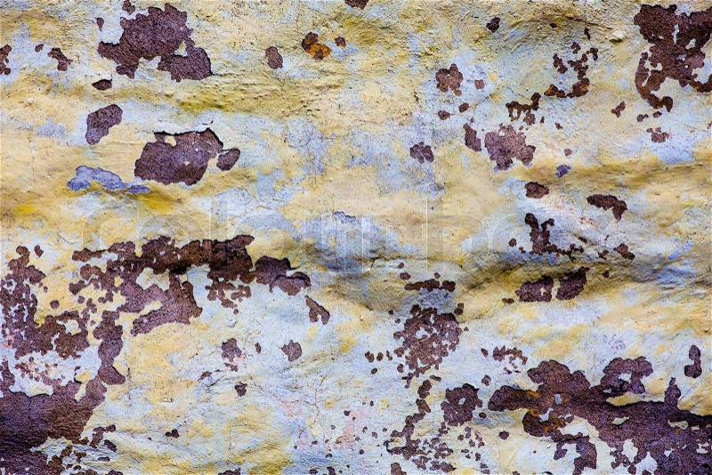 Simple damaged painted wall stone texture background, stock photo