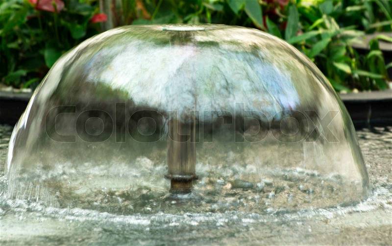 Small Fountain in the city park, stock photo