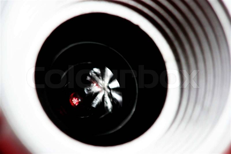 Close-up picture of a web camera, stock photo