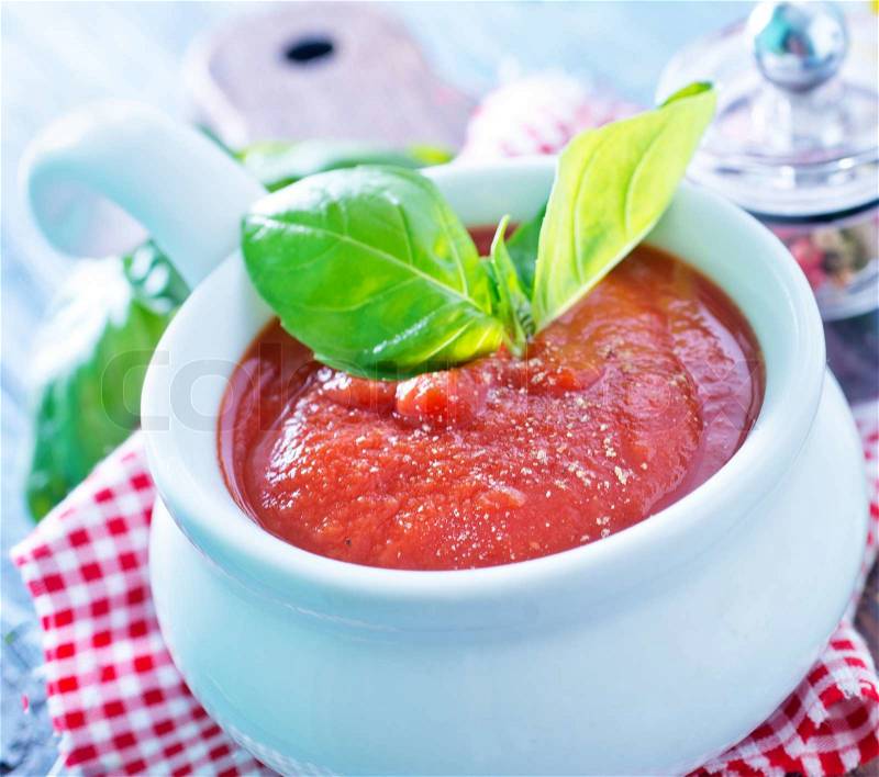 Tomato sauce, stock photo