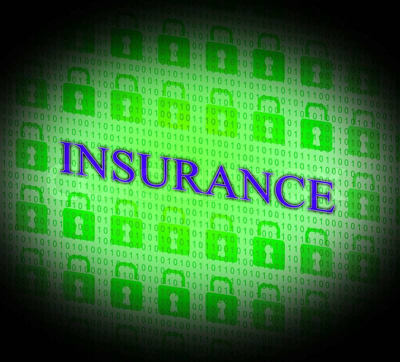 Insurance Online Represents World Wide Web And Searching, stock photo