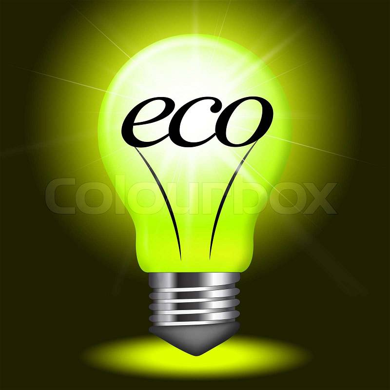 Eco Friendly Indicating Earth Day And Eco-Friendly, stock photo