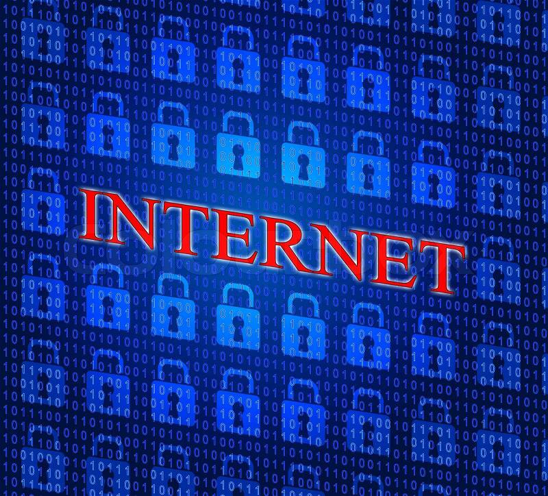 Internet Information Showing World Wide Web And Website, stock photo