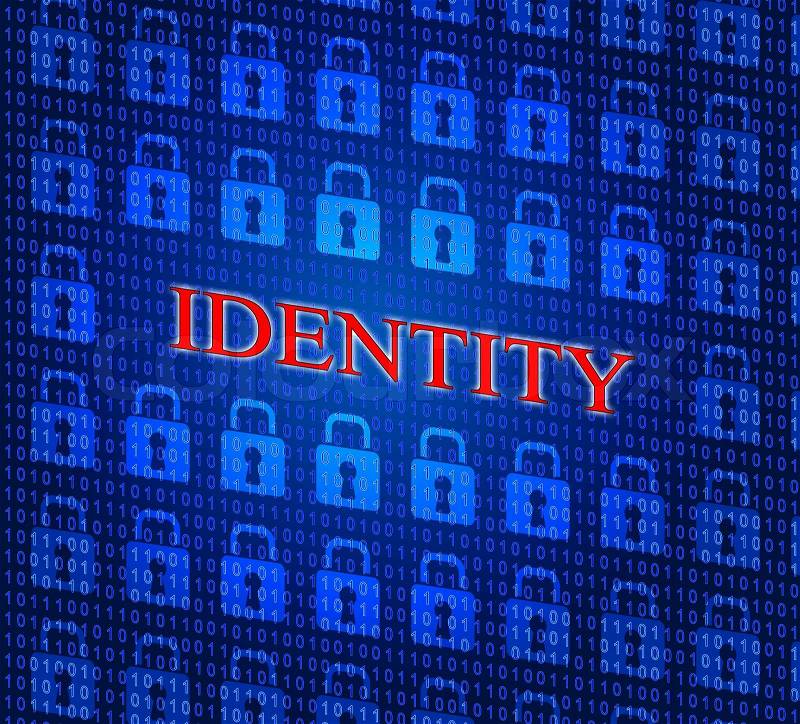 Online Identity Showing World Wide Web And Website, stock photo