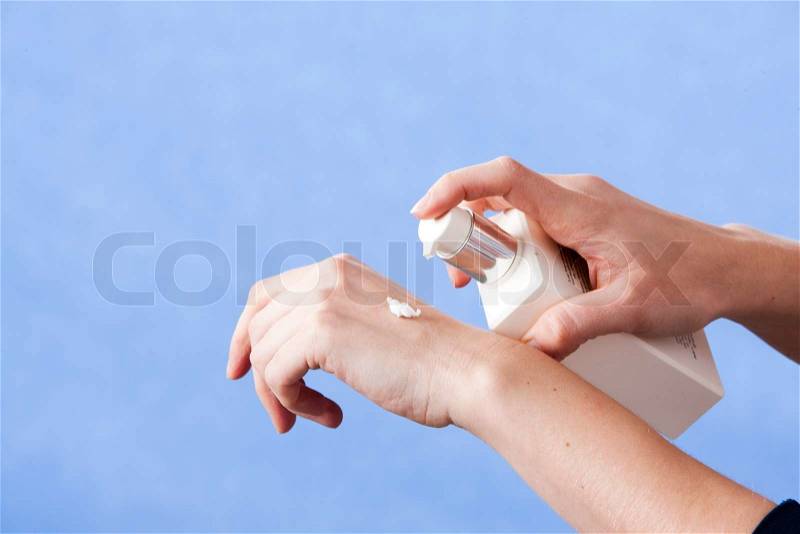 Hand lotion, stock photo