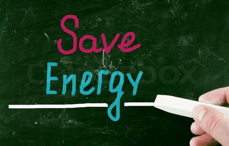 Save energy concept, stock photo