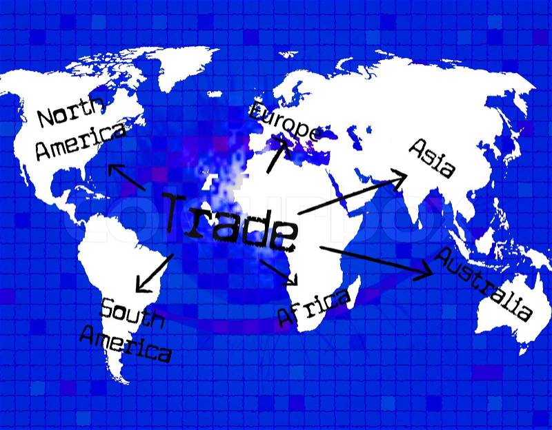 Trade Worldwide Representing Globalise Global And Export, stock photo
