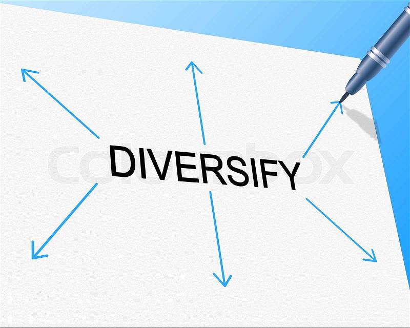 Diversity Diversify Represents Mixed Bag And Multi-Cultural, stock photo