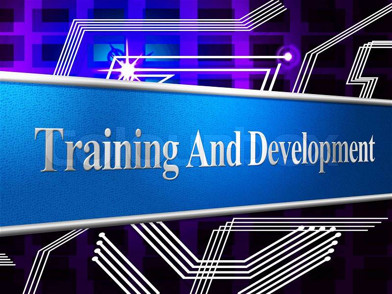 Training And Development Represents Learning Buildout And Webinar, stock photo