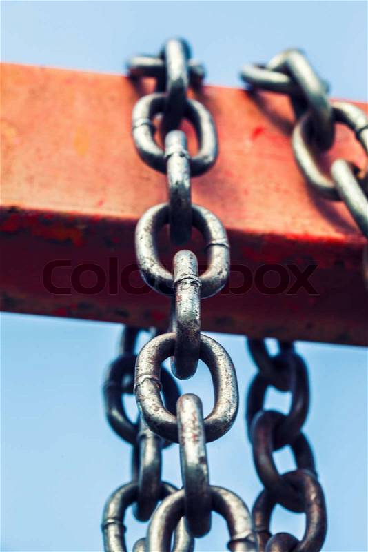 Metal chain, stock photo