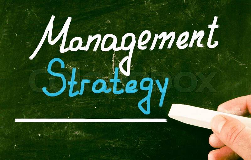 Management strategy, stock photo