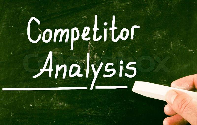 Competitor analysis concept, stock photo