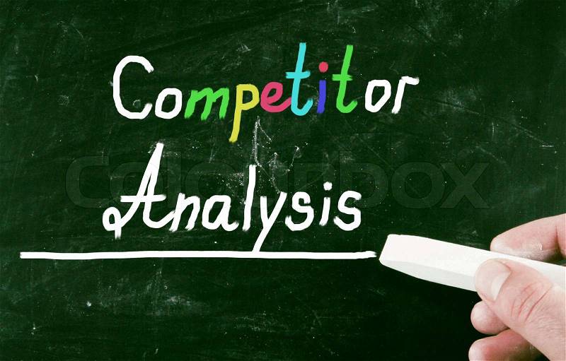 Competitor analysis concept, stock photo