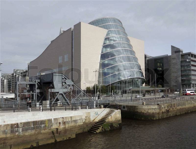 Convention Centre Dublin in Ireland, stock photo