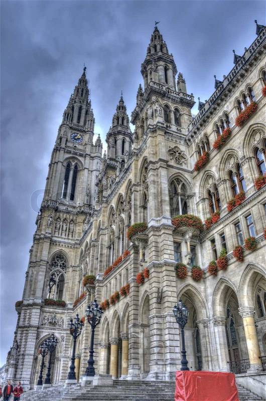 City hall of Vienna, Austria, stock photo