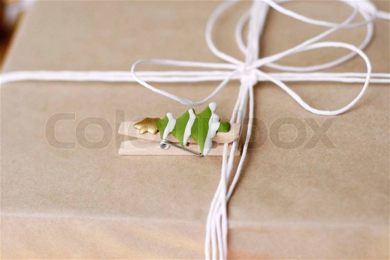 Christmas gift packages, stock photo
