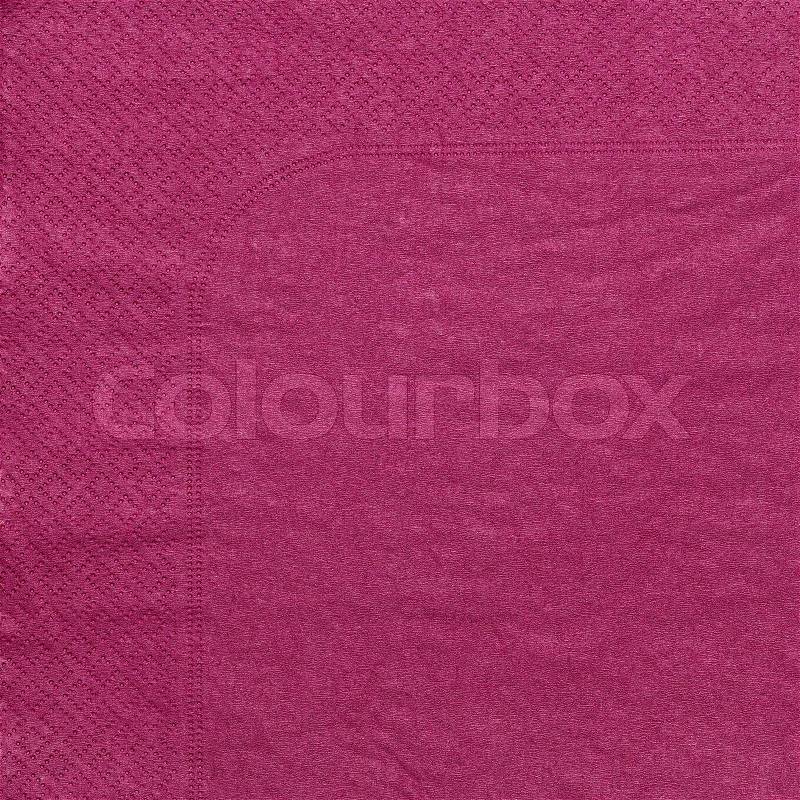 Purple napkin paper texture, stock photo