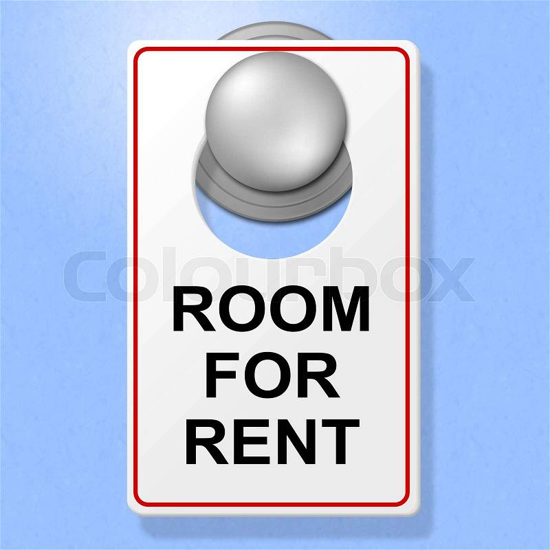 Room For Rent Showing Place To Stay And Hotel, stock photo