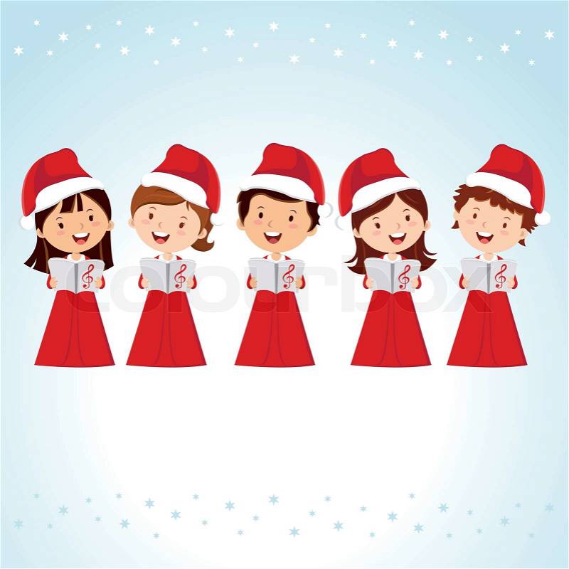 Image vectorielle de 'Chœur de Noël des enfants'