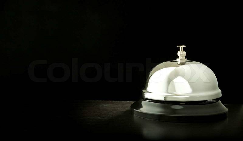 A hotel bell, stock photo