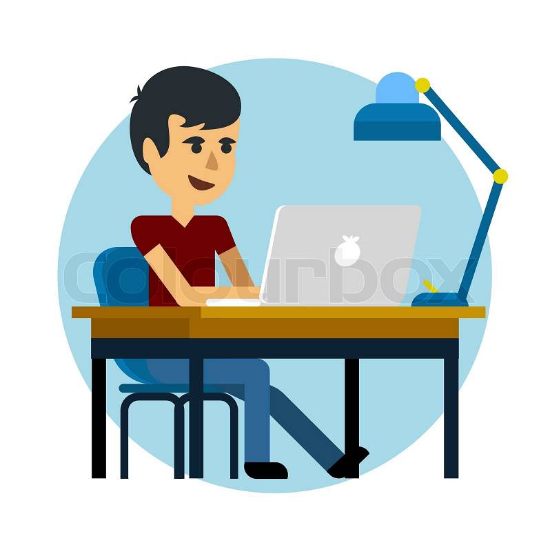 clipart man with laptop - photo #4