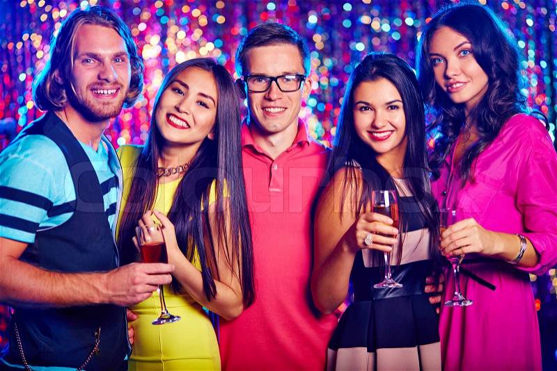 Young people gathering for some occasion, stock photo