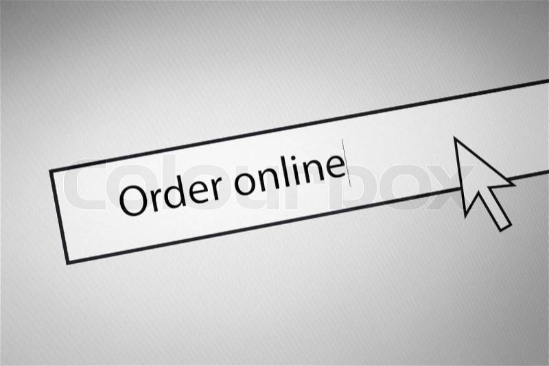 Order online, stock photo