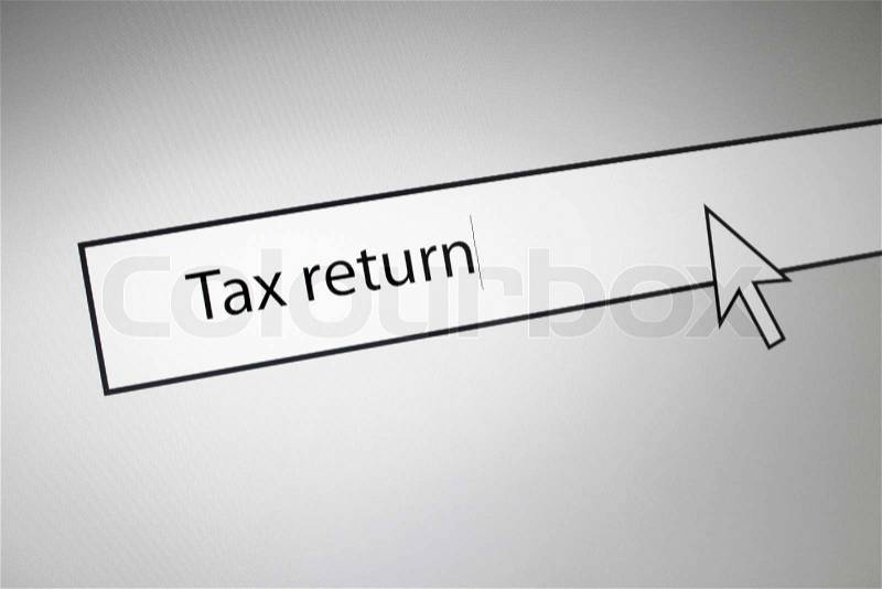 Tax return, stock photo