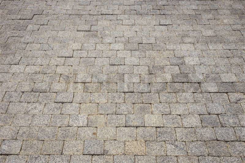 Granite stone path walkway, stock photo