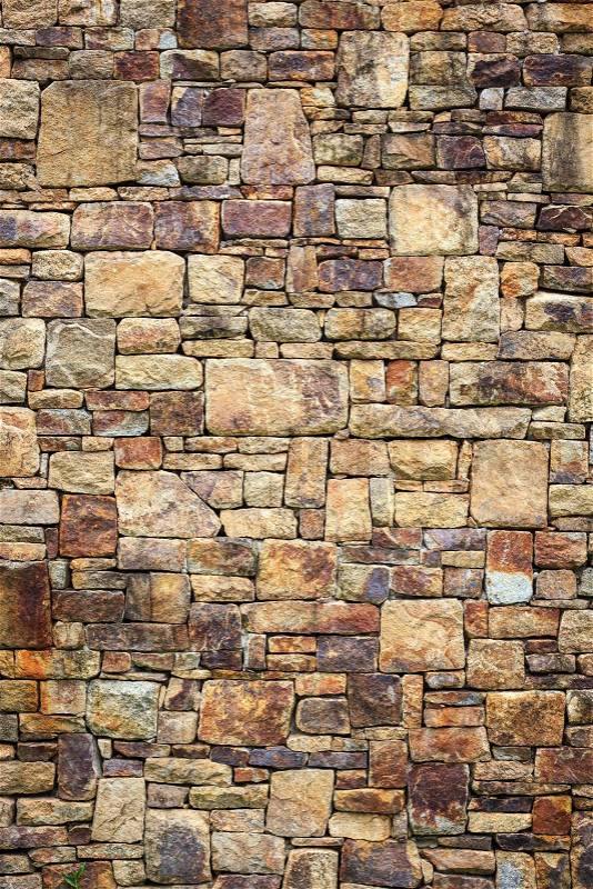 Natural stone wall texture for background, stock photo