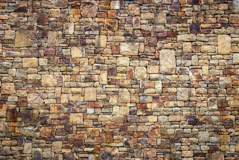 Natural stone wall texture for background, stock photo