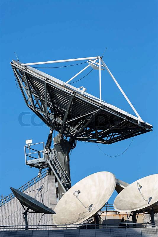 Telecommunication Satellites, stock photo
