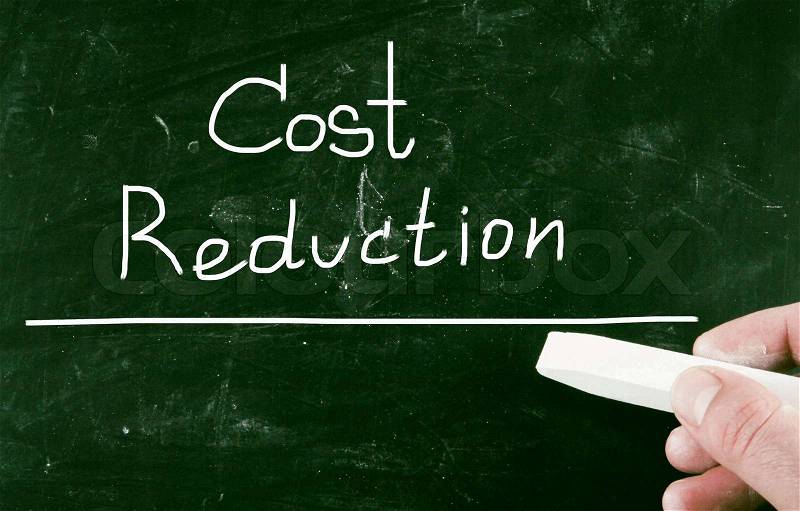 Cost reduction, stock photo