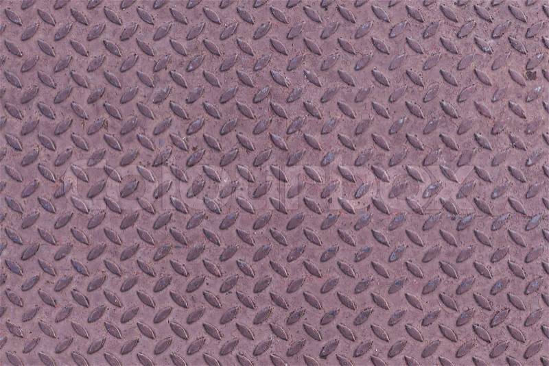 Metal seamless steel diamond plate texture pattern background, stock photo