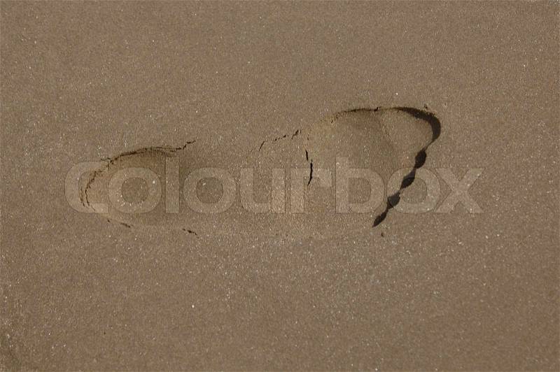 Stock image of \'foot print, footprints, footprint\'