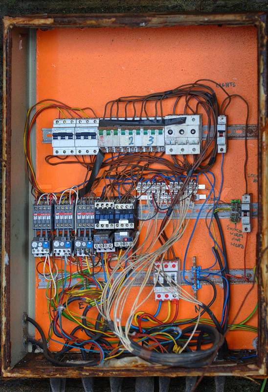 Close-up of switch board, stock photo
