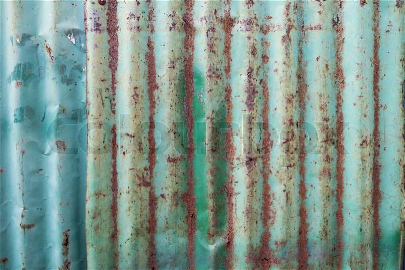 Rusty zinc sheet, stock photo