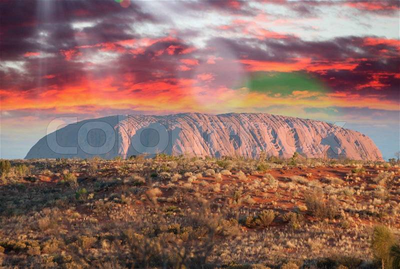 Australian Outback colors in august, stock photo