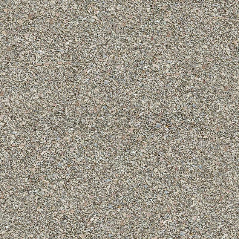 Concrete Surface is Covered with Fine Gravel. Seamless Tileable Texture, stock photo