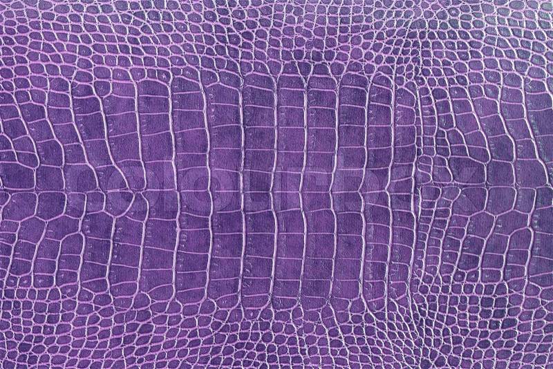 Purple crocodile skin texture as a wallpaper, stock photo
