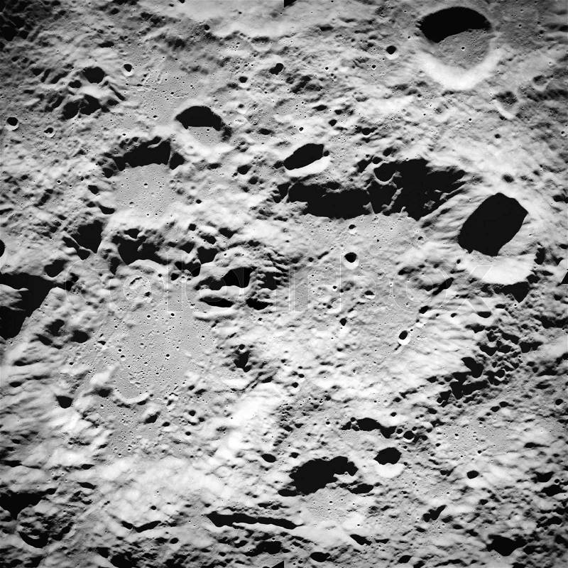 The surface of the moon, stock photo