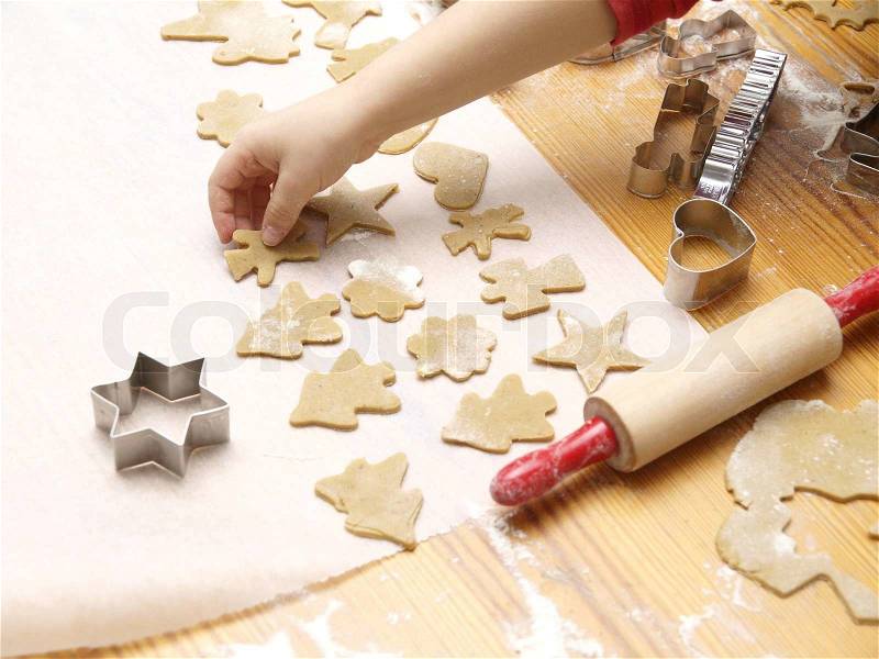 Stock image of \'christmas, baking, cookies\'
