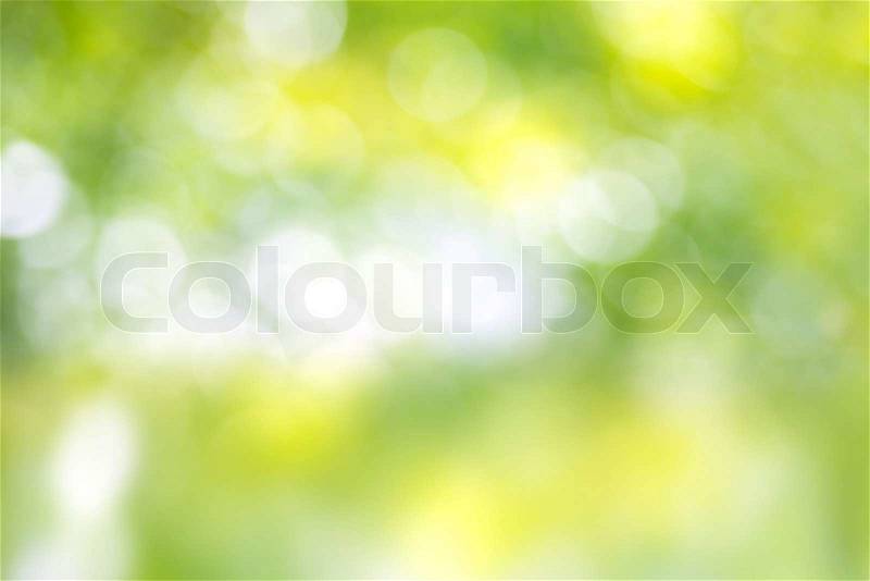 Green and yellow light spots can be used for background, stock photo