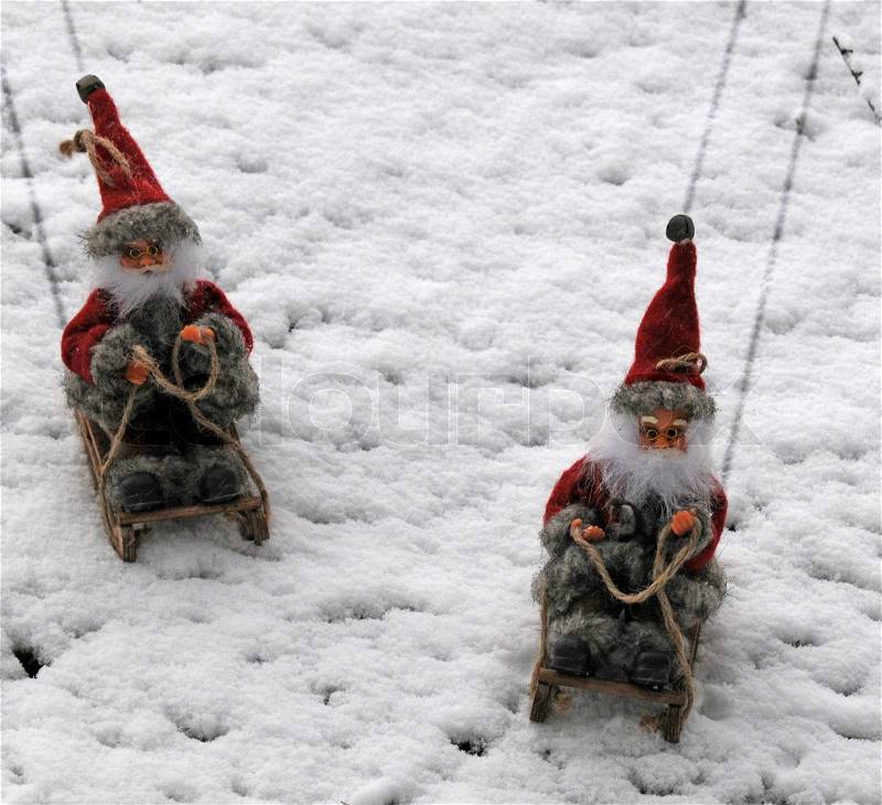 Stock image of \'christmas, snow, elf\'