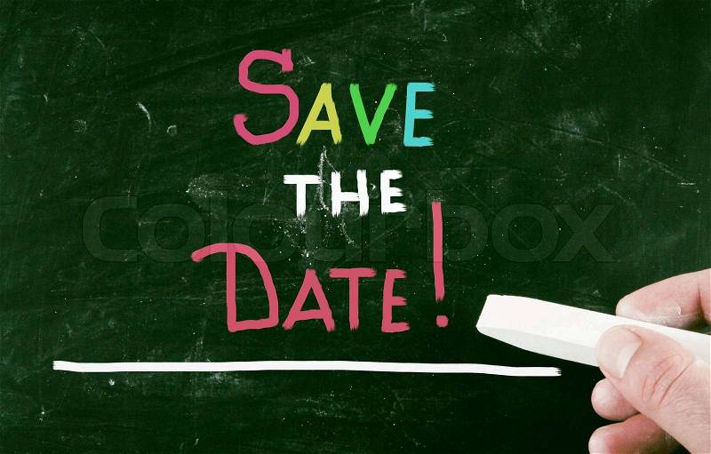 Save the date!, stock photo