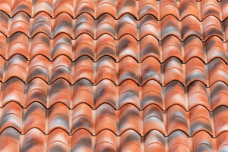 Clay roof pattern, stock photo