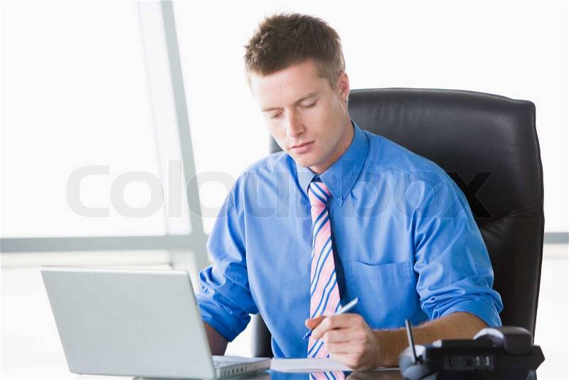 Stock image of \'businessman, computer, business people\'