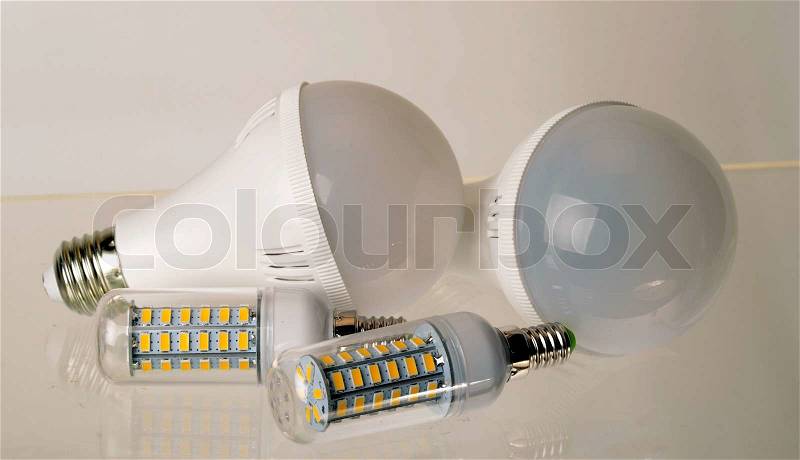 LED Lamp bulbs, stock photo