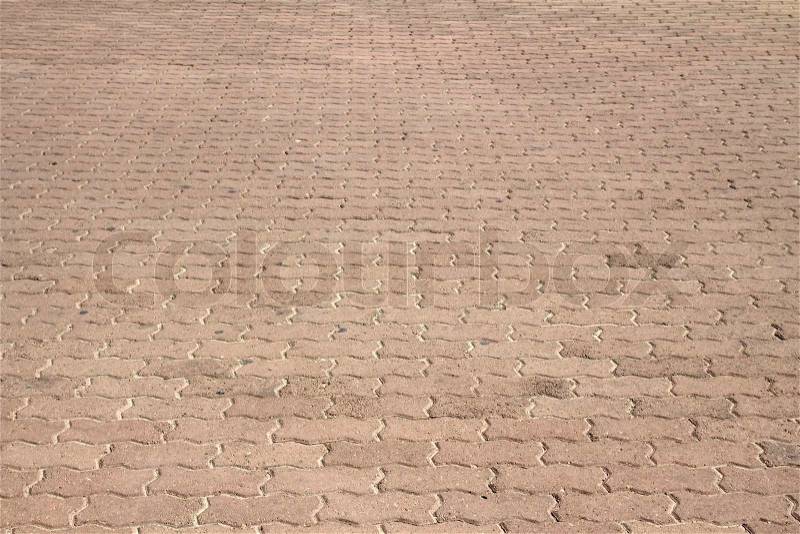 Decorative stone paving, stock photo